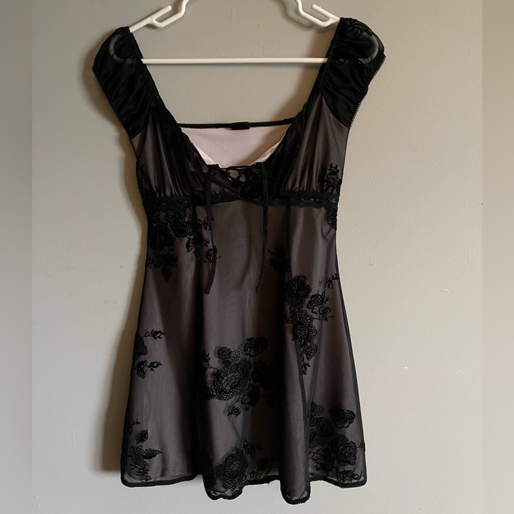 Urban Outfitters Gothic Mesh Babydoll dress